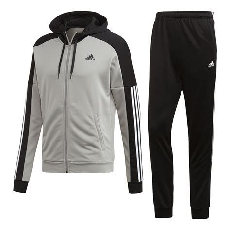 adidas anzug grau schwarz|adidas herren trainingsanzüge.